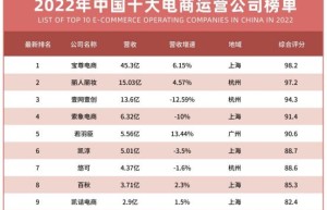 2022最新中国十大电商代运营公司出炉（附全榜单）